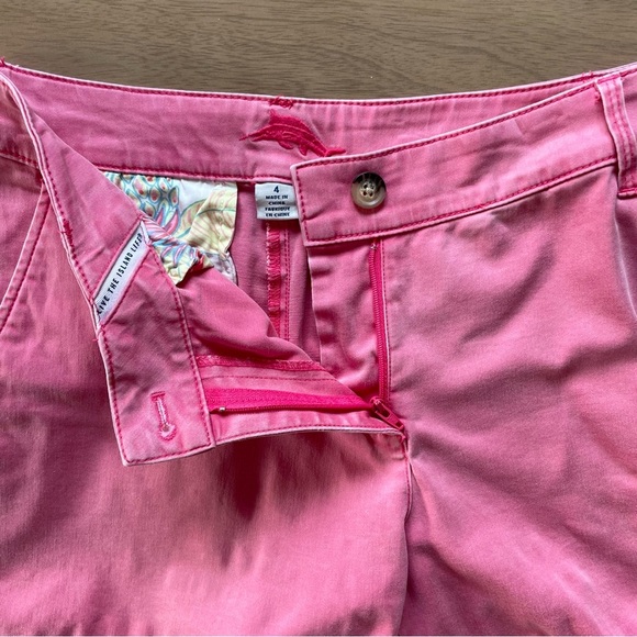 Tommy Bahama Pink Bermuda Shorts Lightweight Cotton Casual - Picture 3 of 8